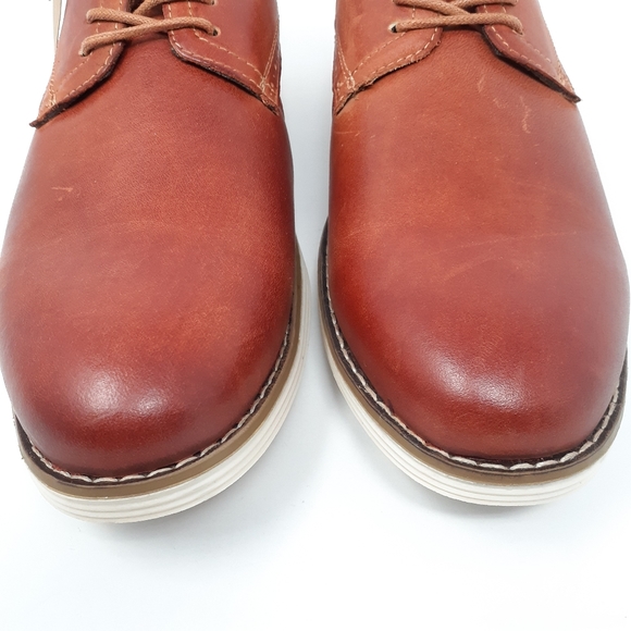 VOSTEY Men's Casual Leather Oxford - Picture 14 of 15